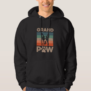 Retro Grand Paw Basenji Dog Lover Grandpaw Grandpa Hoodie