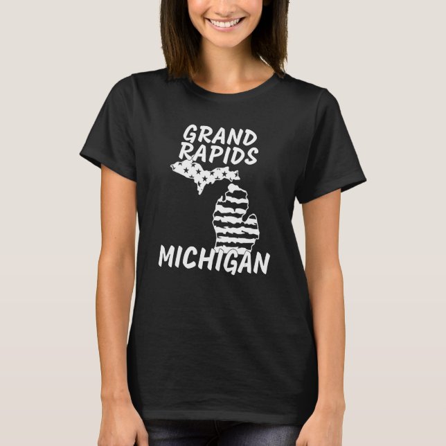Retro Grand Rapids MI Michigan Apparel Souvenir T-Shirt (Front)