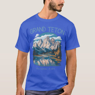 Retro Grandeton Jenny Lake National Park Vintage M T-Shirt