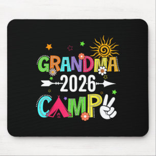 Retro Grandma Camp 2026 Grandma Nana Summer Mouse Pad