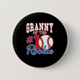 Retro Grandma Granny Of The Number 1 Rookie Sell 6 Cm Round Badge