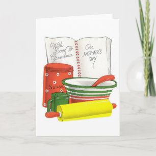 Retro Grandma Mother's Day Greeting Card