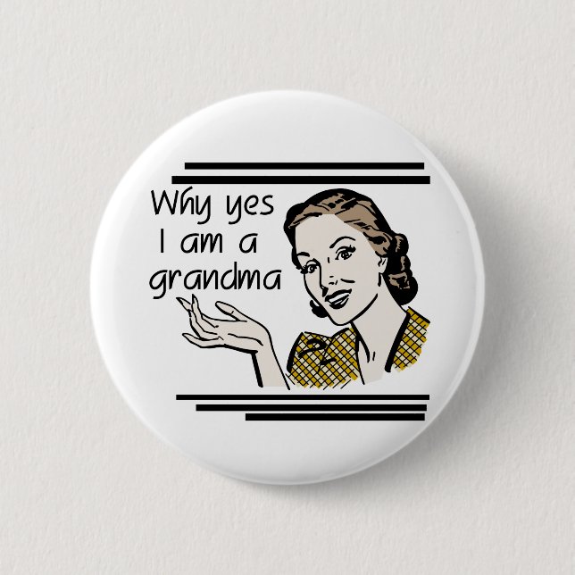 Retro Grandma T-shirts and Gifts 6 Cm Round Badge (Front)