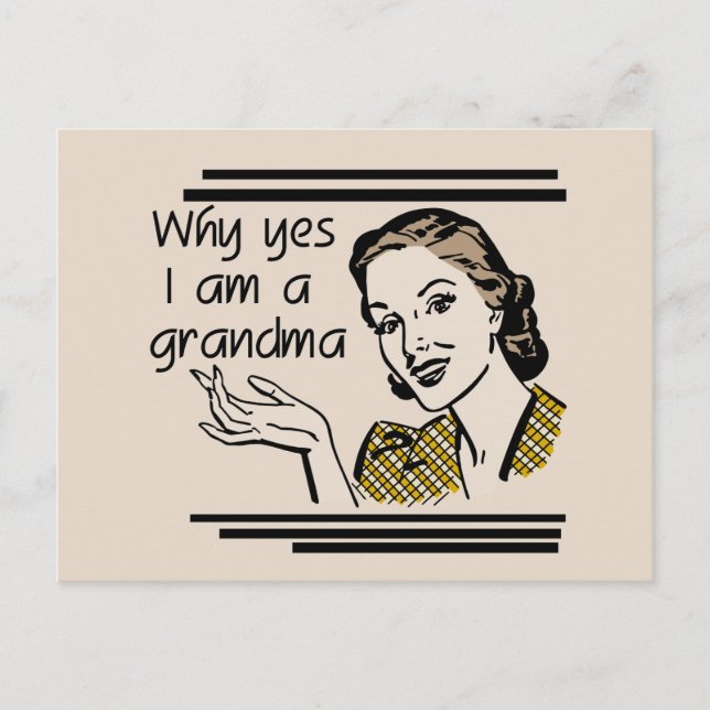 Retro Grandma T-shirts and Gifts Postcard (Front)