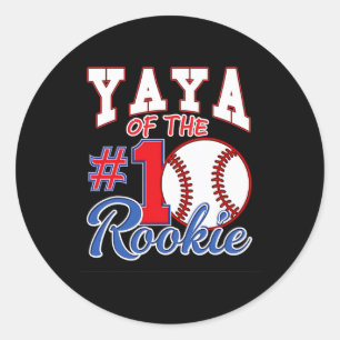 Retro Grandma Yaya Of The Number 1 Rookie Sell _1 Classic Round Sticker
