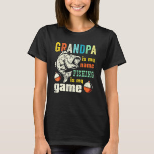 Retro Grandpa Bass Fisherman Bass Fishing Grandfat T-Shirt