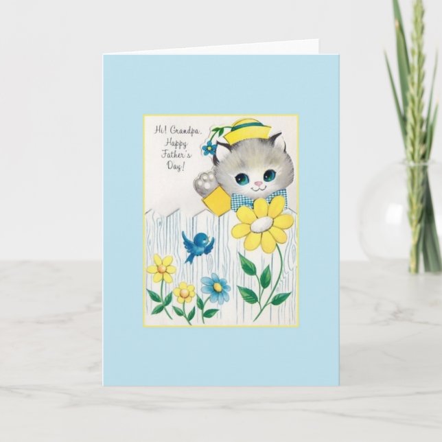 Retro Grandpa Father's Day Card (Front)