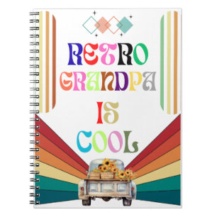 Retro Grandpa Is Cool Notebook