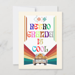 Retro Grandpa Is Cool Postcard