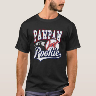 Retro Grandpa Pawpaw Of The Number 1 Rookie Baseba T-Shirt