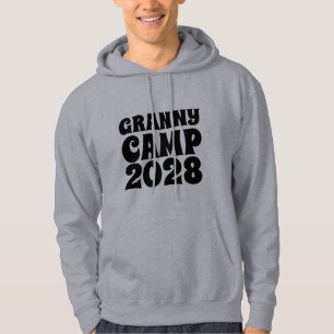 Retro Granny Camp Text Hoodie