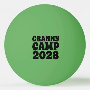 Retro Granny Camp Text Ping Pong Ball