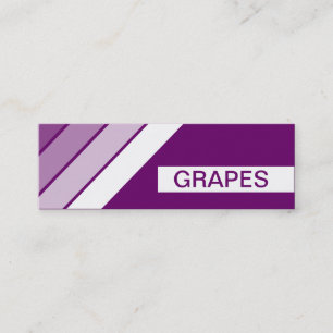 retro GRAPES Mini Business Card