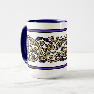 Retro Grapevine Frieze Mug
