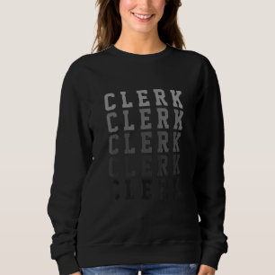 Retro Graphic Bank Clerk Bookkeeper Bank Employee Sweatshirt