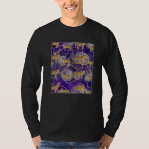 Retro Graphic Beadwork Beading Hand Stitching Artw T-Shirt