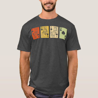 Retro Graphic Board Games Card Games Dice Game Nig T-Shirt