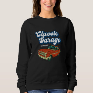 Retro Graphic Car Car Mechanic Vehicle Technician  Sweatshirt