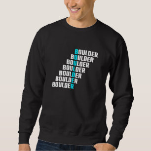 Retro Graphic Climbing Bouldering Rock Climber Mou Sweatshirt