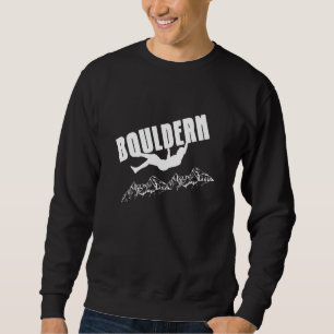 Retro Graphic Climbing Bouldering Rock Climber Mou Sweatshirt