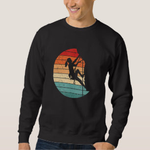 Retro Graphic Climbing Bouldering Rock Climber Mou Sweatshirt