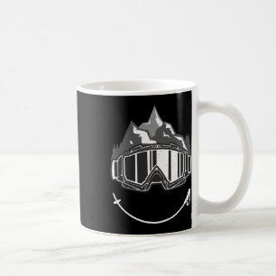 Retro Graphic Cross Country Skiing Winter Sports B Coffee Mug