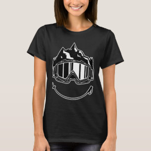 Retro Graphic Cross Country Skiing Winter Sports B T-Shirt