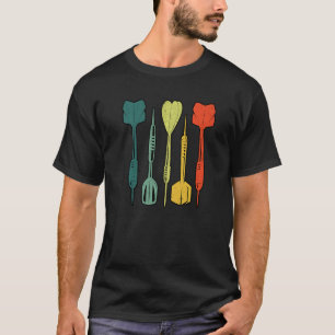 Retro Graphic Dart Player Darts Dartboard Bullseye T-Shirt