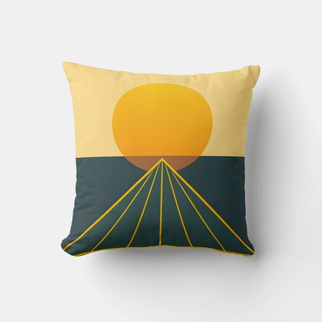 Retro Graphic Design Cushion (Front)