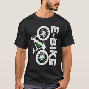 Retro Graphic E-Bike Mountainbiking Bicycle E-Bike T-Shirt