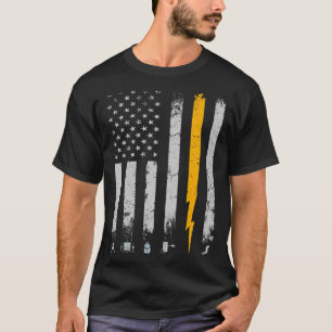 Retro Graphic Electrician Electrical Engineer Engi T-Shirt
