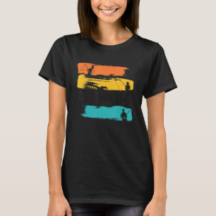Retro Graphic Fisher Hobby Fisher Fishing Rod Carp T-Shirt