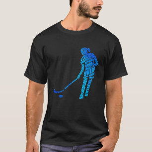 Retro Graphic Hockey Player Field Hockey Hockey St T-Shirt