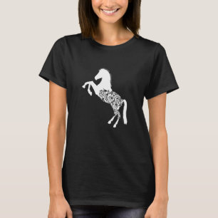Retro Graphic Horse Lover Equestrian Rider Horses  T-Shirt