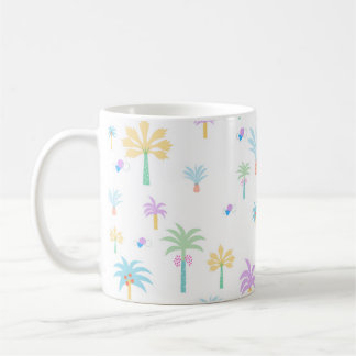 Retro Graphic Palms Coffee Mug