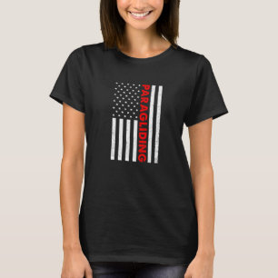 Retro Graphic Paragliding Paraglider Parachute Sky T-Shirt