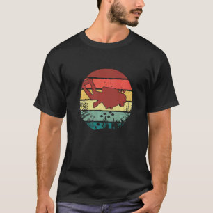 Retro Graphic Snorkeler Scuba Diver Diving Snorkel T-Shirt