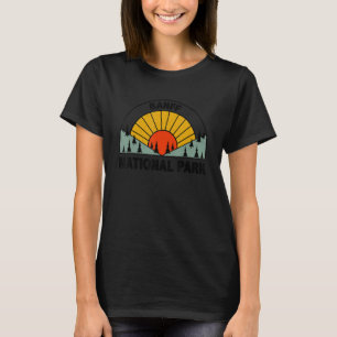 Retro Graphic Travel Vintage Banff National Park T-Shirt