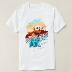 Retro Graphics Bichon Frise Multi-Colour ID754 T-Shirt