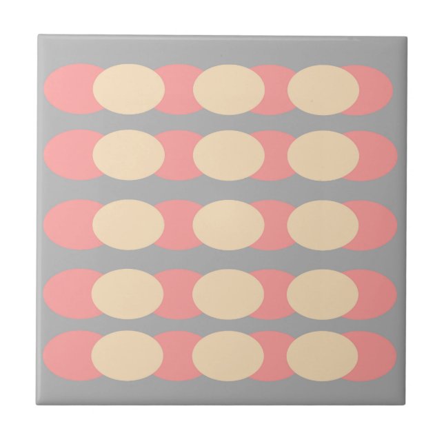 Retro Gray Spot Print Ceramic Wall Tile (Front)