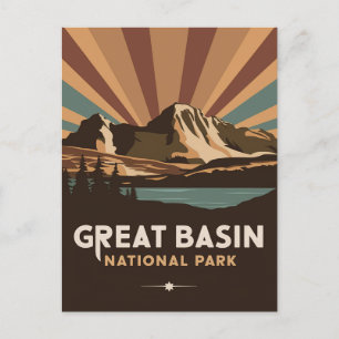 Retro Great Basin National Park  Holiday Postcard