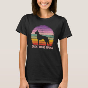 Retro Great Dane Mama Graphic Great Dane T-Shirt