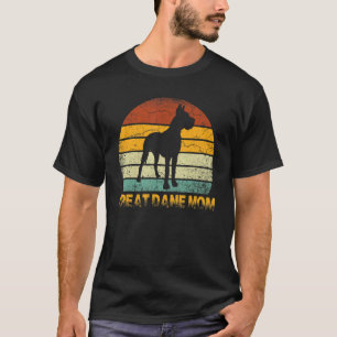 Retro Great Dane Mom Doxie Dog Owner Mother Pet M T-Shirt
