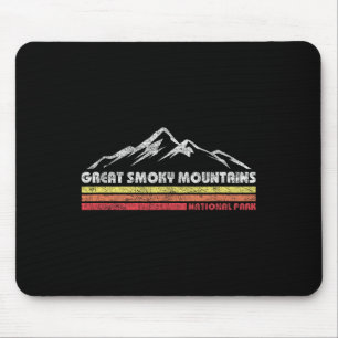 Retro Great Smoky Mountains National Park Mens Wom Mouse Pad
