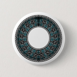 Retro Greek Disc 6 Cm Round Badge