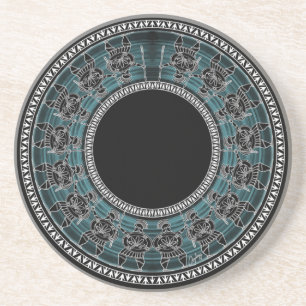 Retro Greek Disc Coaster