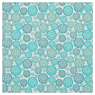 Retro,green,70's,floral,vintage,template,chic,cust Fabric