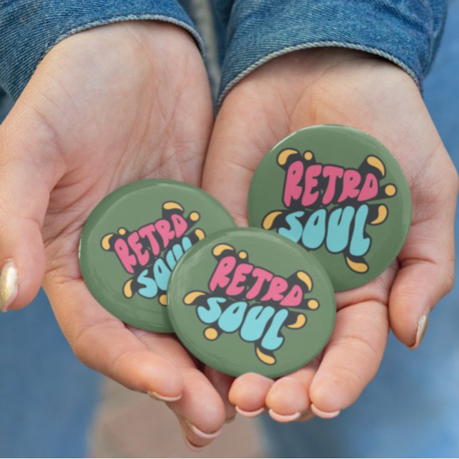 Retro Green backpacks jackets quote trend 6 Cm Round Badge (Creator Uploaded)