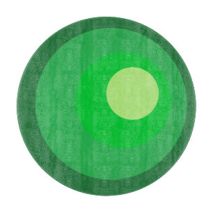 Retro Green Circles Cutting Board