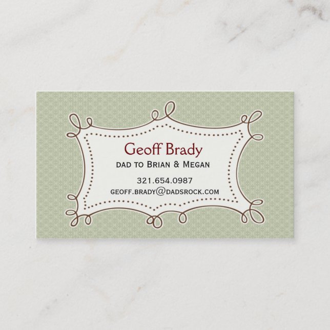 Retro Green Daddy Card (Front)